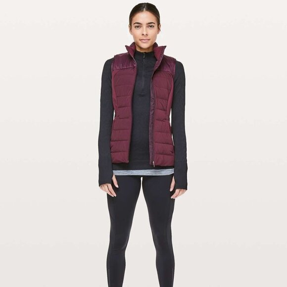 Lululemon Down For It All Vest Dark Adobe - Picture 1 of 15